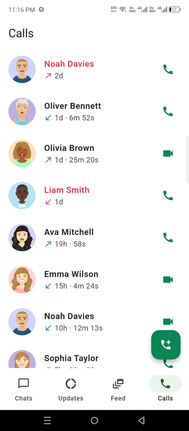 Call history